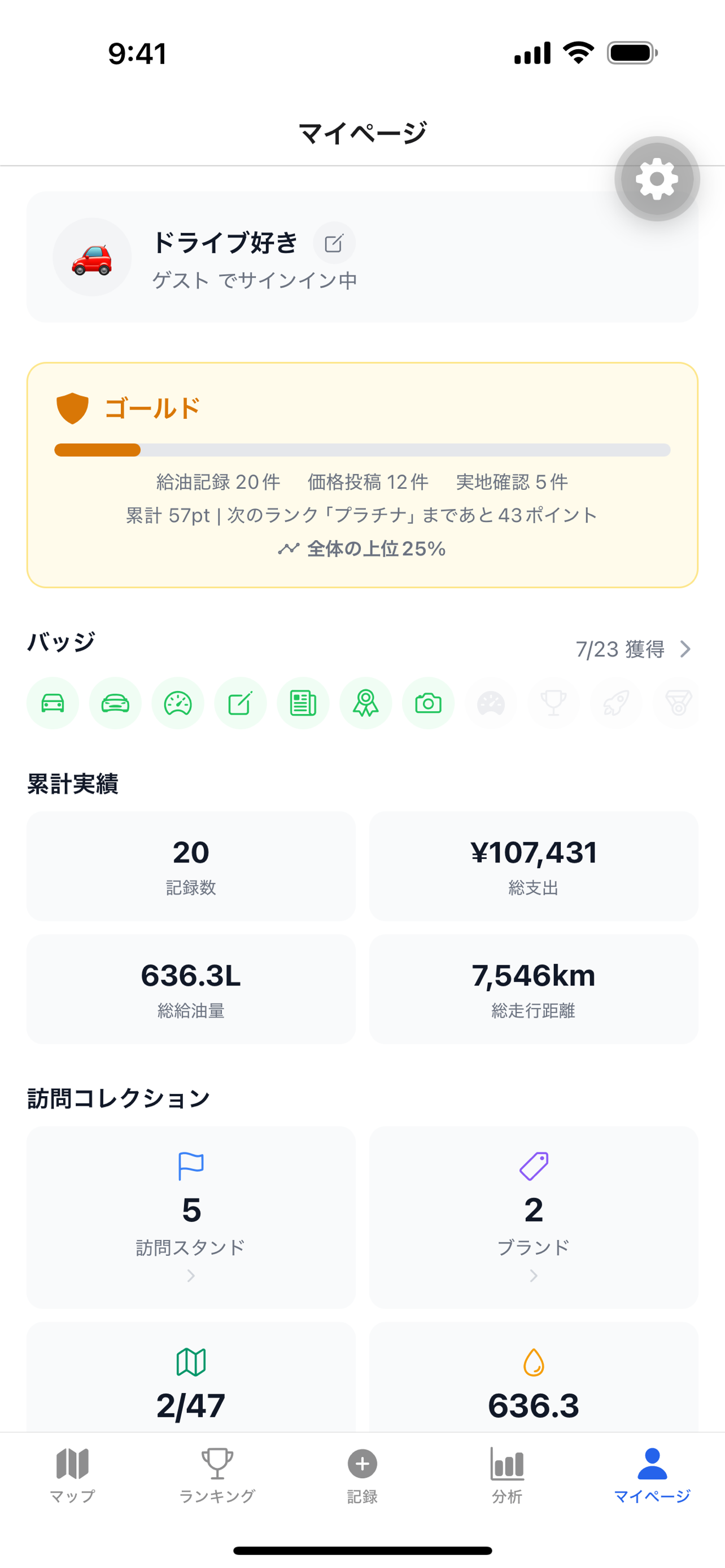 訪問コレクション